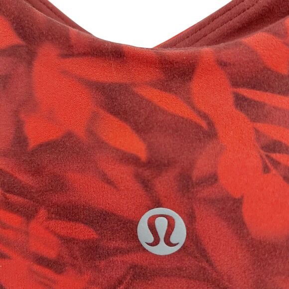 Lululemon Align Crop Tank Top Womens 8 Red Wireless Lightweight Workout Yoga Gym - Picture 8 of 11
